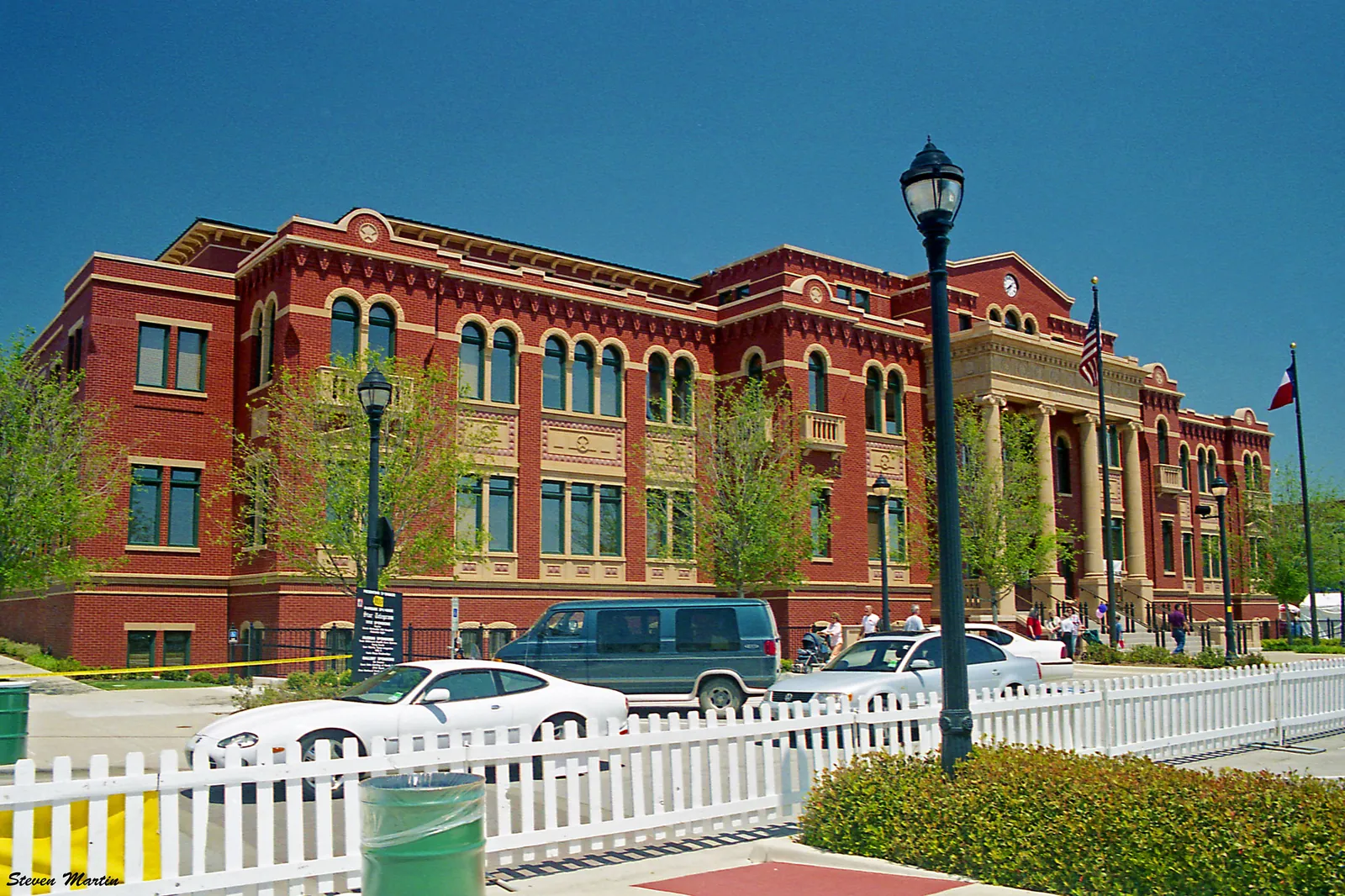 Southlake Town Square storefronts and plaza